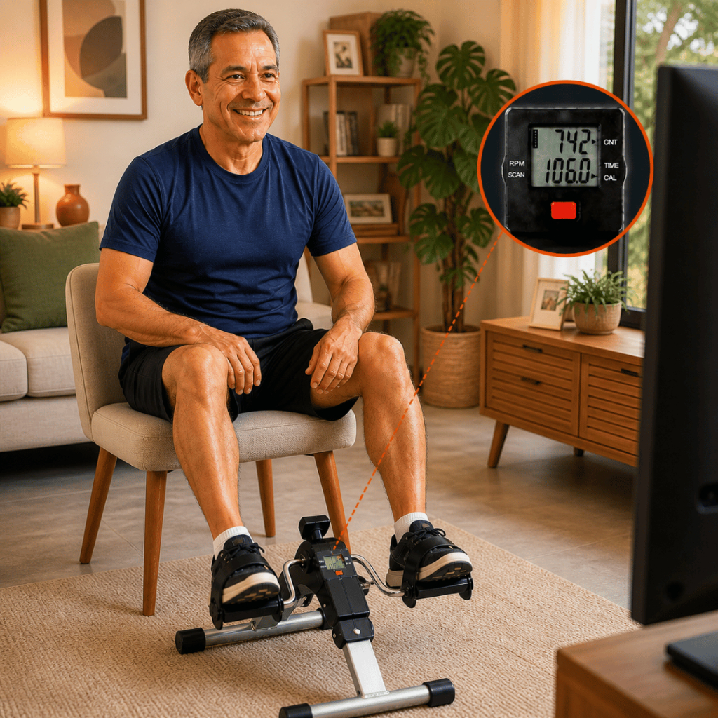 Mini Bicicleta bike Compacta portátil com display indoor Para Exercício Ergométrica fisioterapia