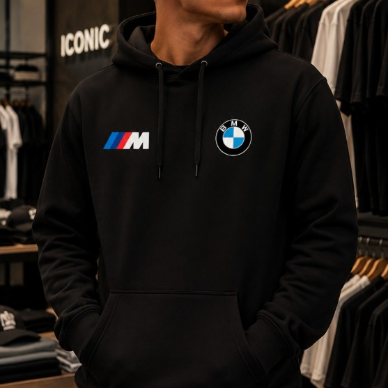 Moletom Canguru BMW M Power Motorsport - Edição Especial Premium Inverno Blusa de FRIO