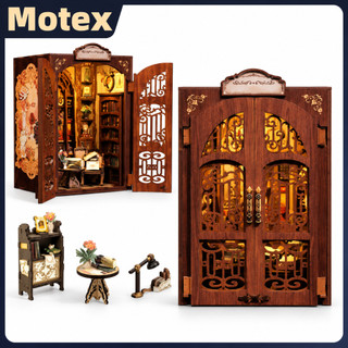 Livraria Das Memórias Mini Book House Series Book Nook DIY Dollhouse Miniatura Casa De Bonecas
