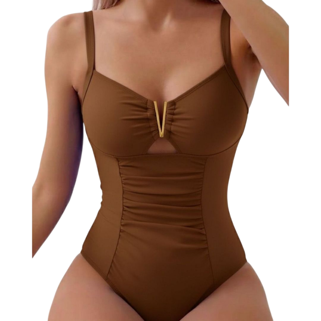 Maiô Body Afina Cintura Modelador com Bojo | Moda Praia Feminino Premium
