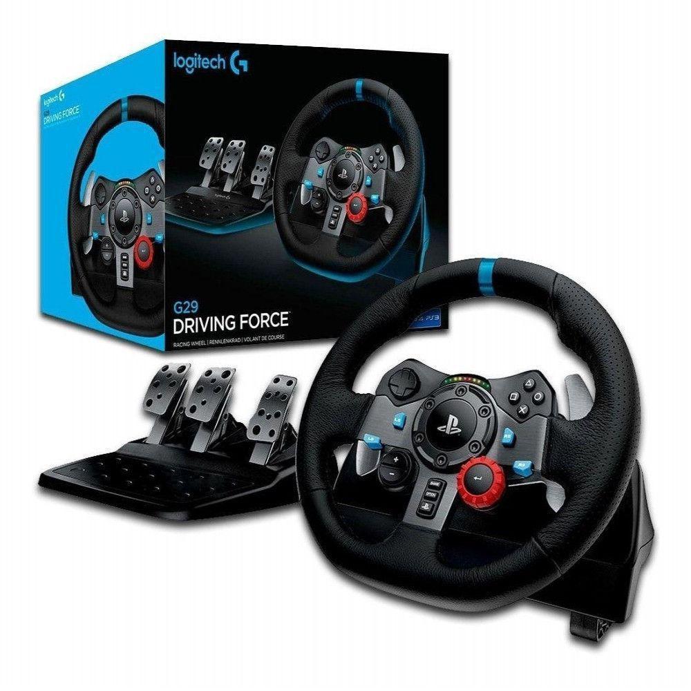 Volante Logitech G29 Driving Force para PS5, PS4, PS3 e PC