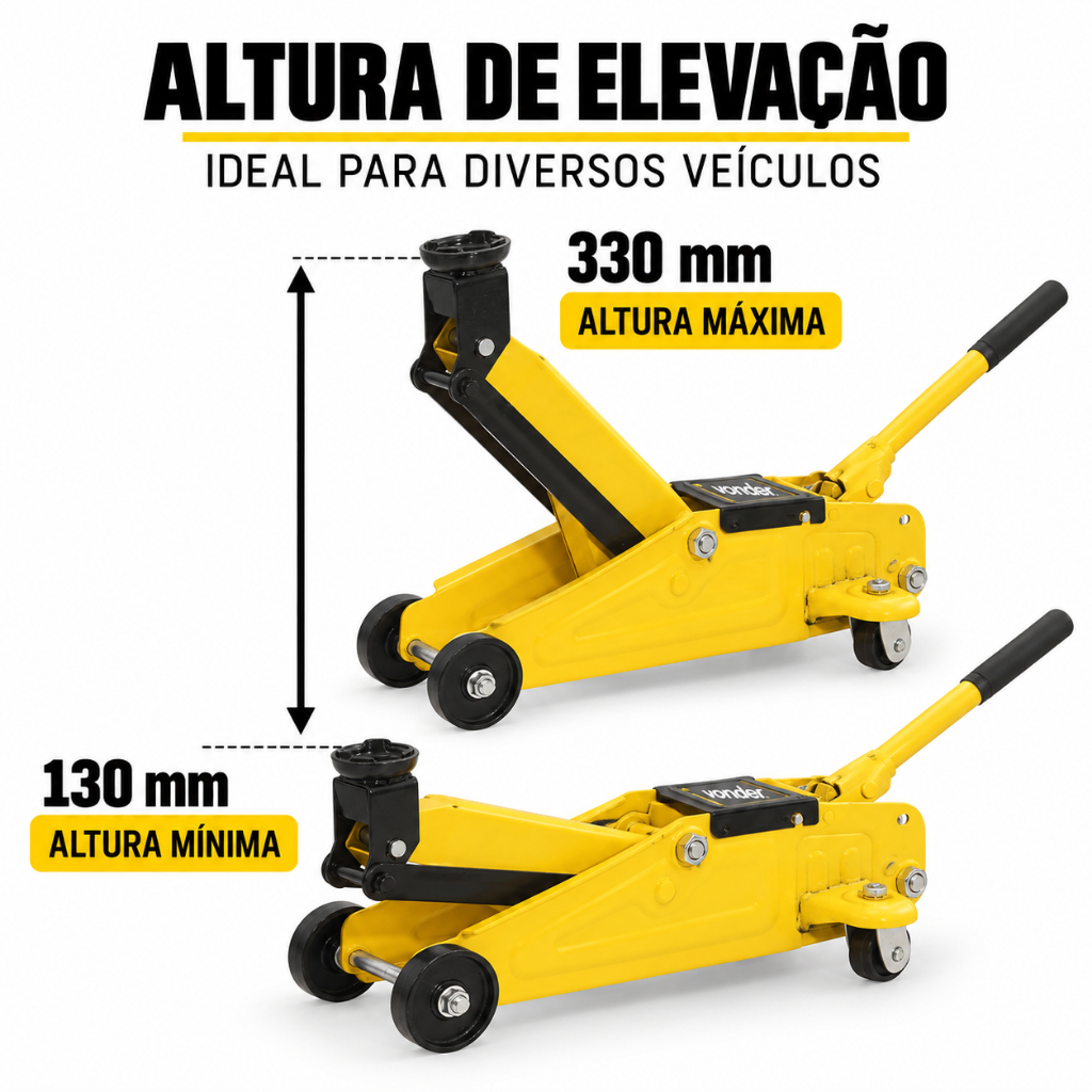 Macaco Hidráulico Jacaré Portátil 2t Com Maleta Vonder Profissional — imagem 2 de 2