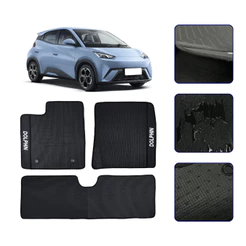 Jogo de Tapete Emborrachado para Dolphin Mini GS Plus SE Kit Automotivo Premium Impermeavel