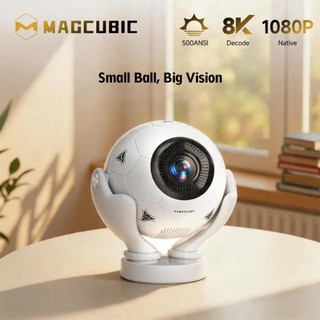 Magcubic HY320F Portátil Projetor 500ANSI Nativo 1080P Android 14 Foco Elétrico WiFi6 BT5.4 H726 Allwinner