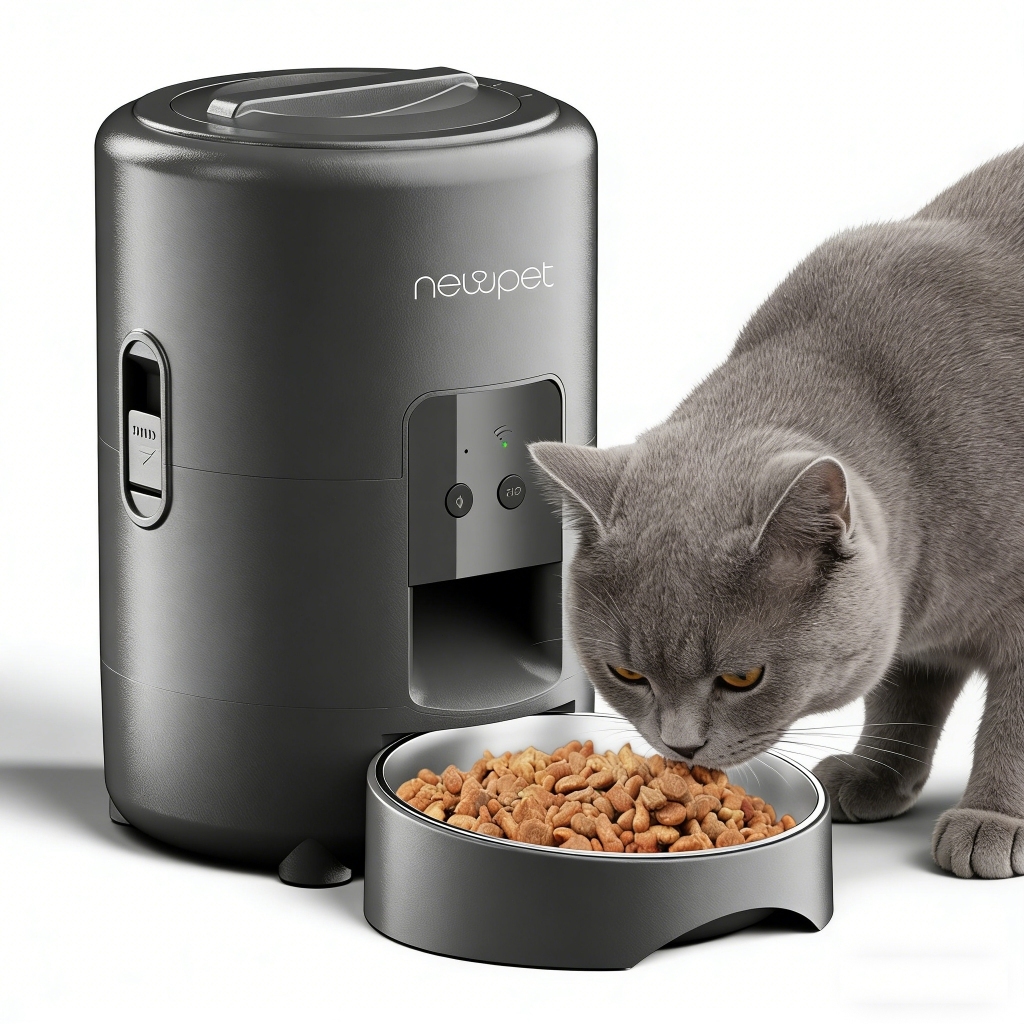 Newpet 2L Alimentador Pet Gato Cão Automático WiFi Smart Dispensador de Ração Automático Com tuya app