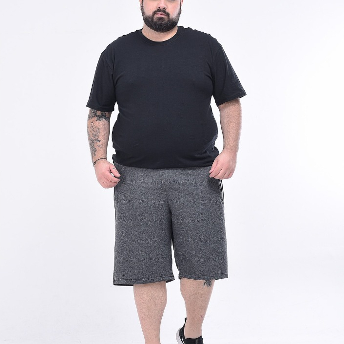 Bermuda Moletinho Tamanhos Extra Grande Plus Size — imagem 2 de 2