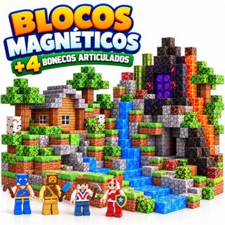 Blocos Magnéticos De Montar Cubos Montagem Construção Criativa Imã Forte Brinquedo Menino Menina