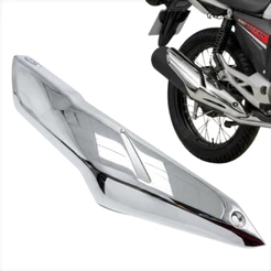 Protetor Escapamento CB Twister 250 Adaptado Fan Titan 160 Cromado Moto