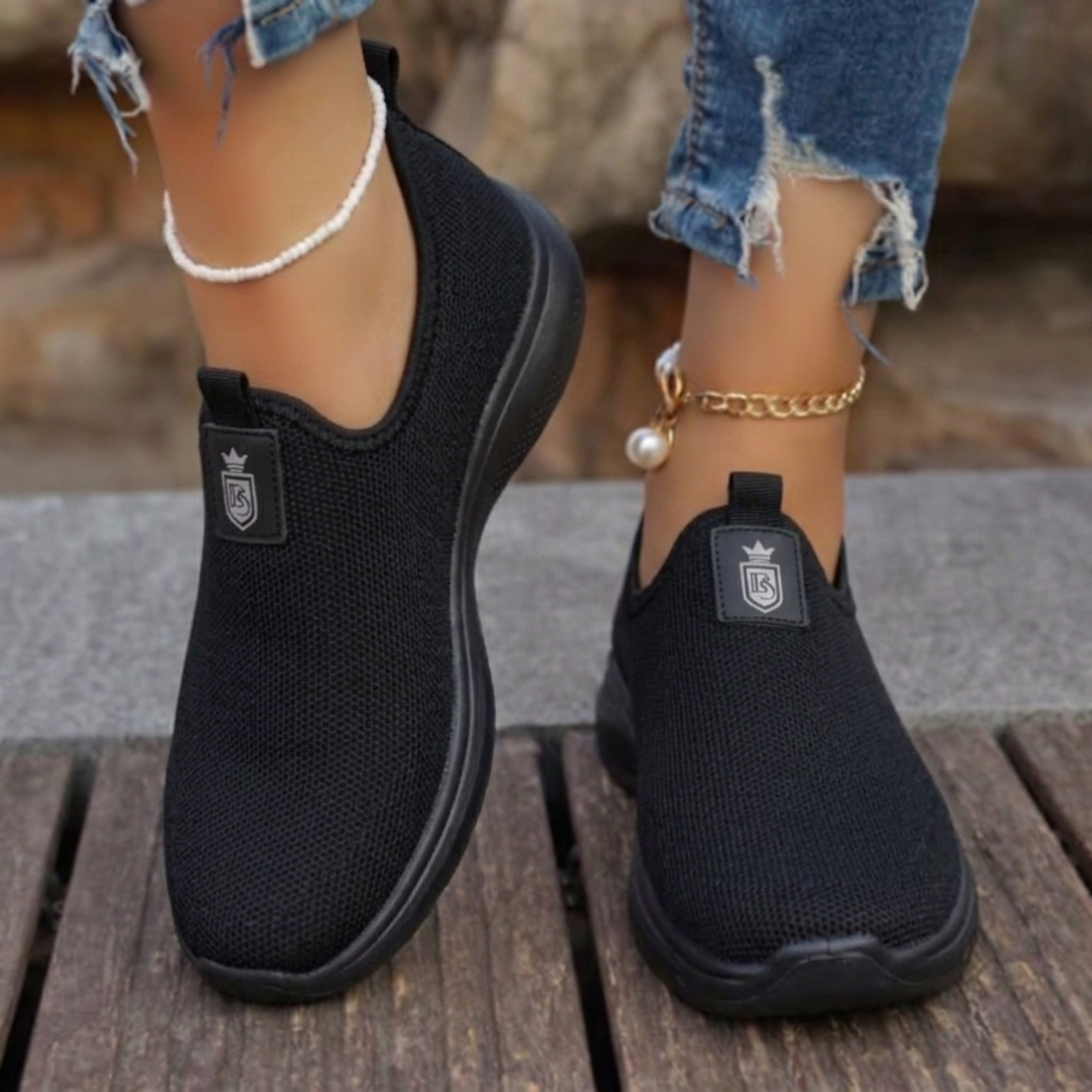 Tênis Caminhada Feminino Tênis Meia Ortopédico Feminino Confortável Academia Esportivo Casual