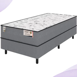 Cama Box Solteiro Conjugado Espuma 88x188x54 Plumatex