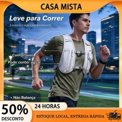 Mochila Colete Esportiva Ultraleve, Respirável, Ajustável para Trilha, Corrida e Ciclismo