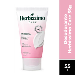 Creme Desodorante Antitranspirante Herbíssimo Care Rosa Mosqueta e Niacinamida 55g