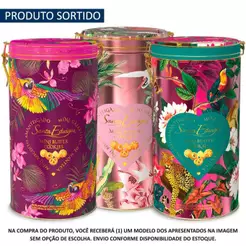 Lata Lembrança Presente Colecionável Mini Biscoitos Amanteigados Fecho 300g Unidade - Santa Edwiges