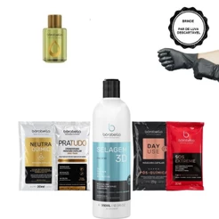Borabella Selagem 3D 350ml + Óleo Argan 7ml + Sachês