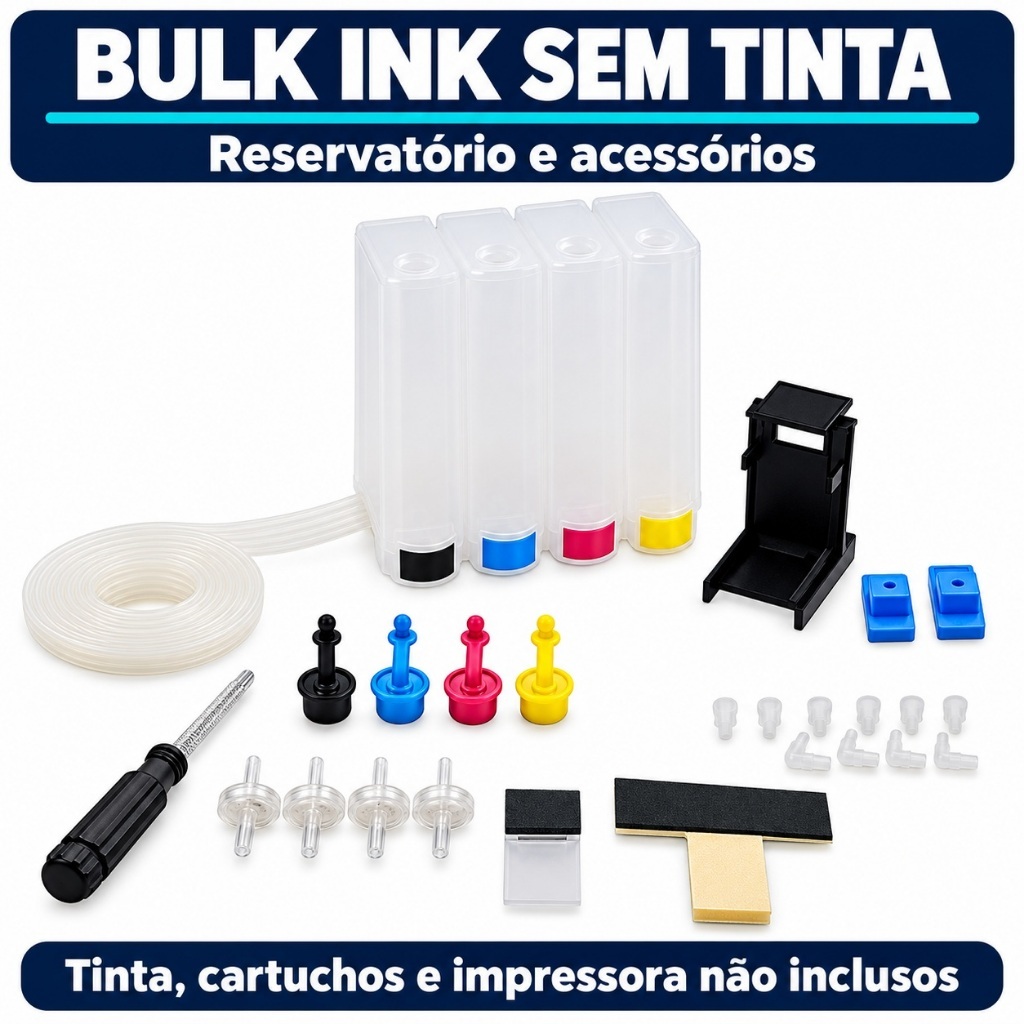 Bulk Ink Sem Tinta para HP 2874 2676 2774 2136 2376 2776 Reservatório com Acessórios