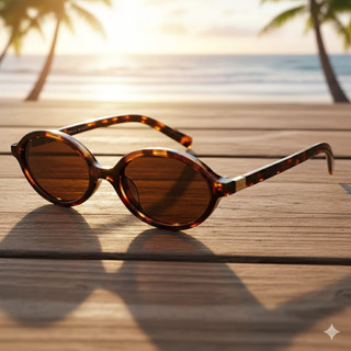 Óculos de Sol Feminino Aro Oval Luxo – Lente UV400 – Moda Europa  Envio Imediato