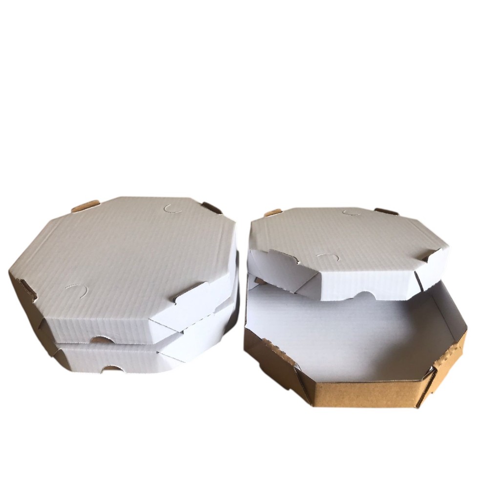 CAIXA OITAVADA PARA PIZZA E ESFIHA TAMANHO 20cm (pacote com 50)