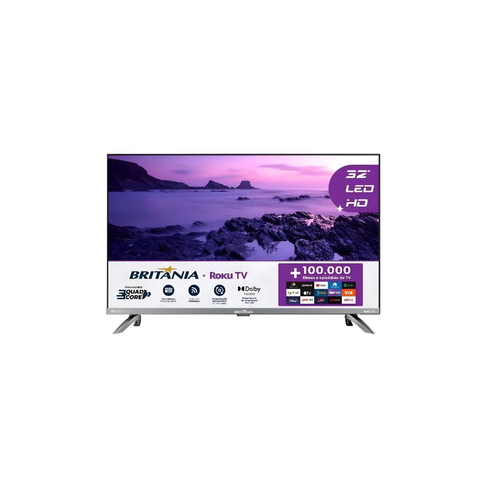 Smart Tv 32 Hd Britânia B32cra Roku Tv em Oferta na Shopee