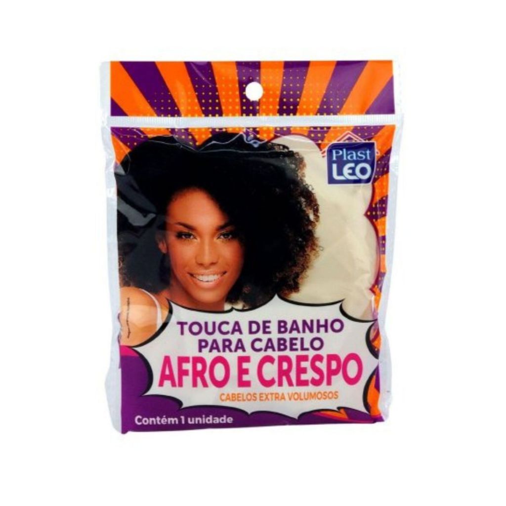 Touca de banho para cabelos longos ou afro volumosos touca grande
