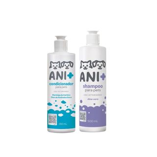 Kit Produtos Pet Shampoo + Condicionador Cachorro Gato Ani+ Pet Society