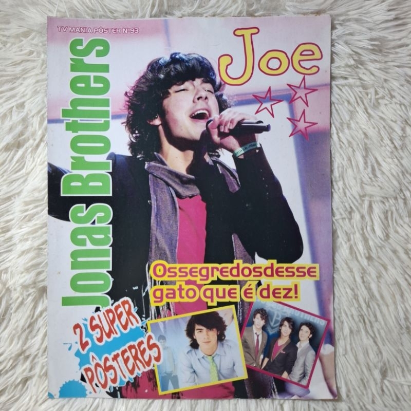 Revista Joe Jonas Jonas Brothers Tv Mania Poster número 93 (Ler Descrição)