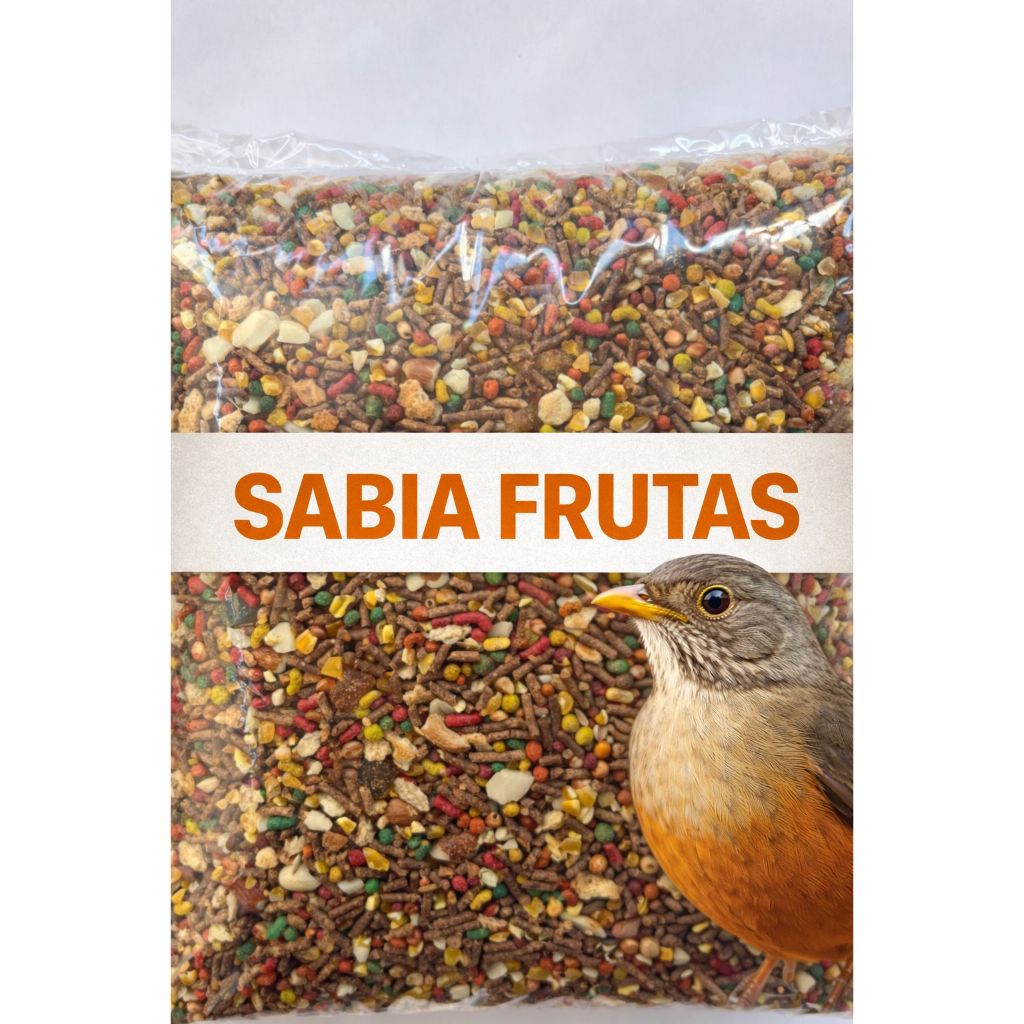 Sabia e Pássaro Preto Frutas - 1KG