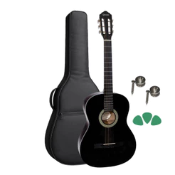 Violão Com Capa Acústico Giannini Start S-14 S14 Bk Preto