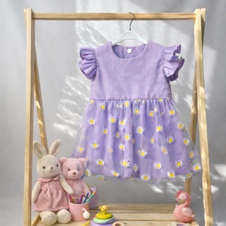 Vestido Bebê Menina Floral Fresquinho com Babado e Tule - Roupa de Verão Confortável + Brinde Faixinha em Oferta na Shopee