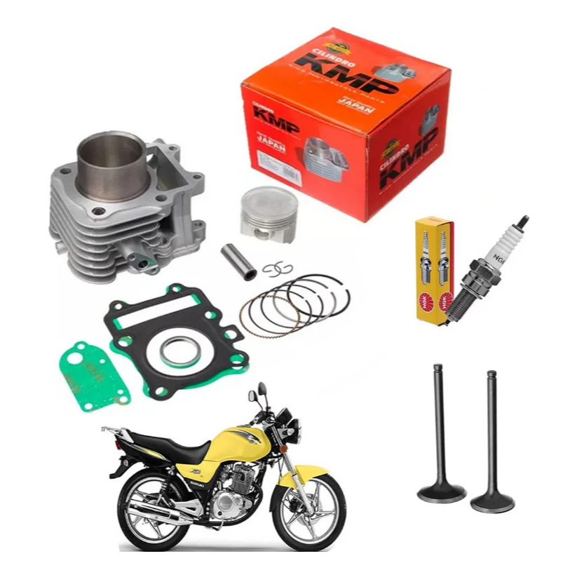 Kit Cilindro Kmp Valvulas Vela Suzuki Yes 125 2004 A 2016