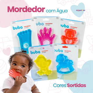 Mordedor Com Água Para Bebês Buba - Vários Formatos Cor Sortida em Oferta na Shopee