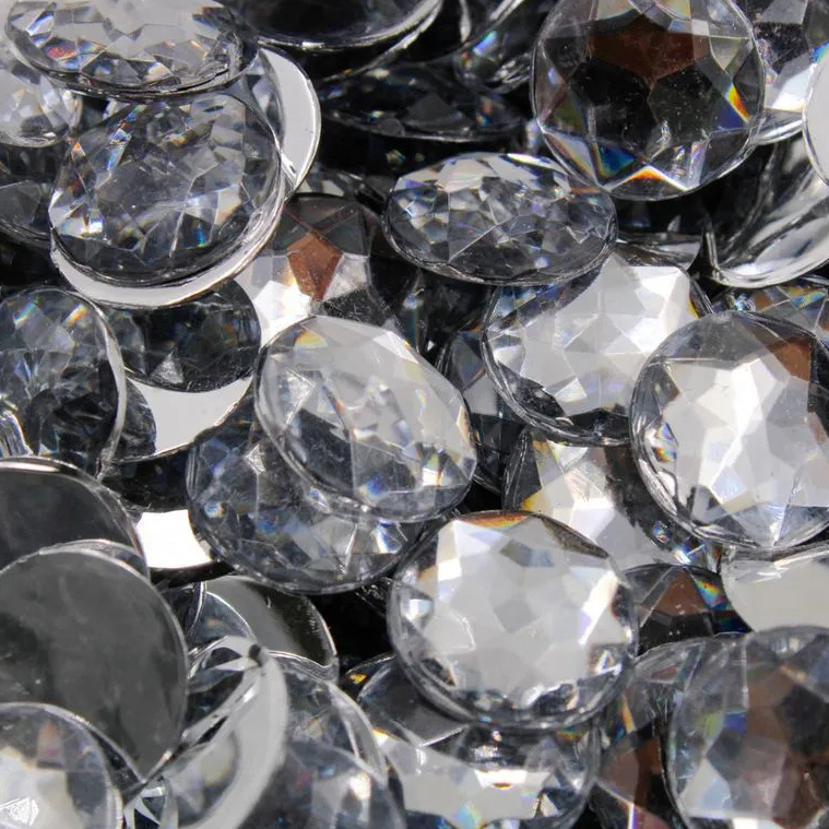 CHATON ( REDONDO P COLAGEM ) 16 ou 18 mm ( CRISTAL ) em Oferta na Shopee