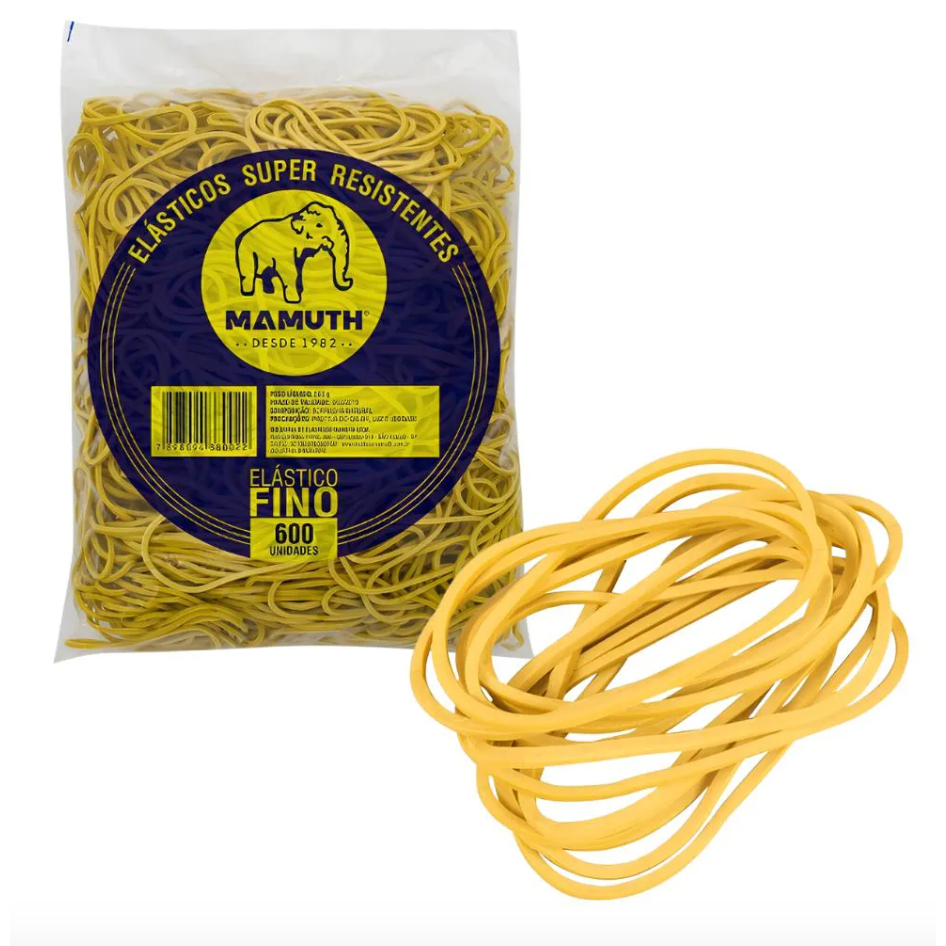 ELÁSTICO 1 KG - 1.200 UNIDADES - MAMUTH em Oferta na Shopee
