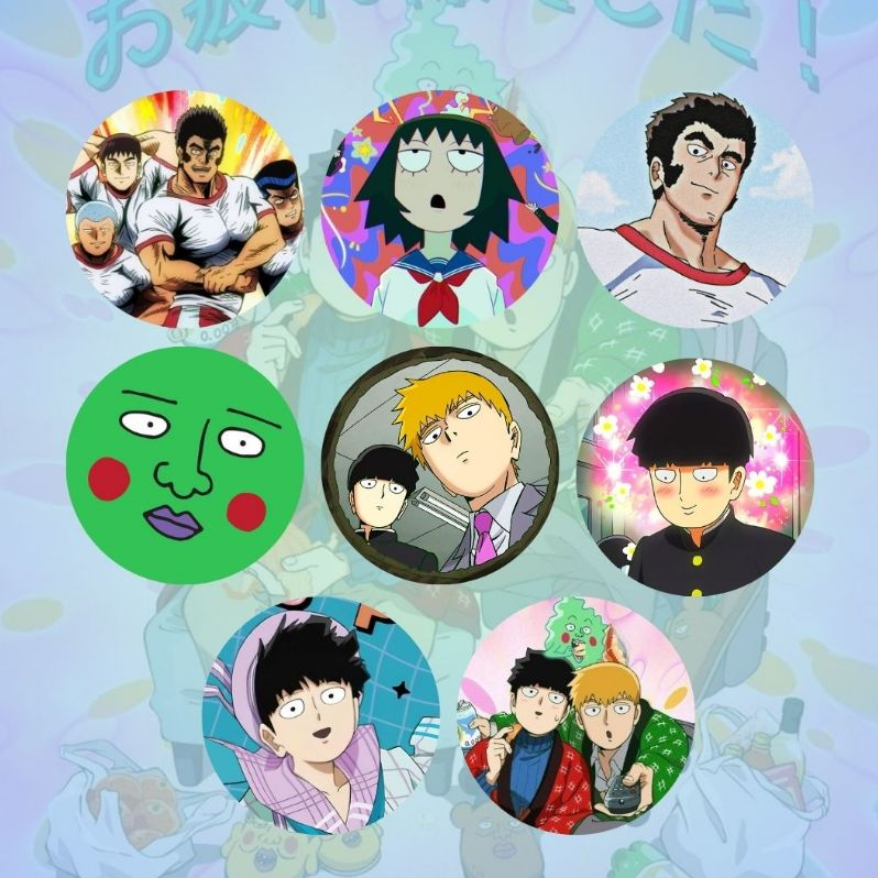 Botton Mob Psycho 100 - (FANMADE) - Botton Anime Mob - 4,4cm