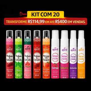 Kit com 20 Perfume de Calcinha Intimo Sortidos Apinil - Atacado para Revenda em Oferta na Shopee