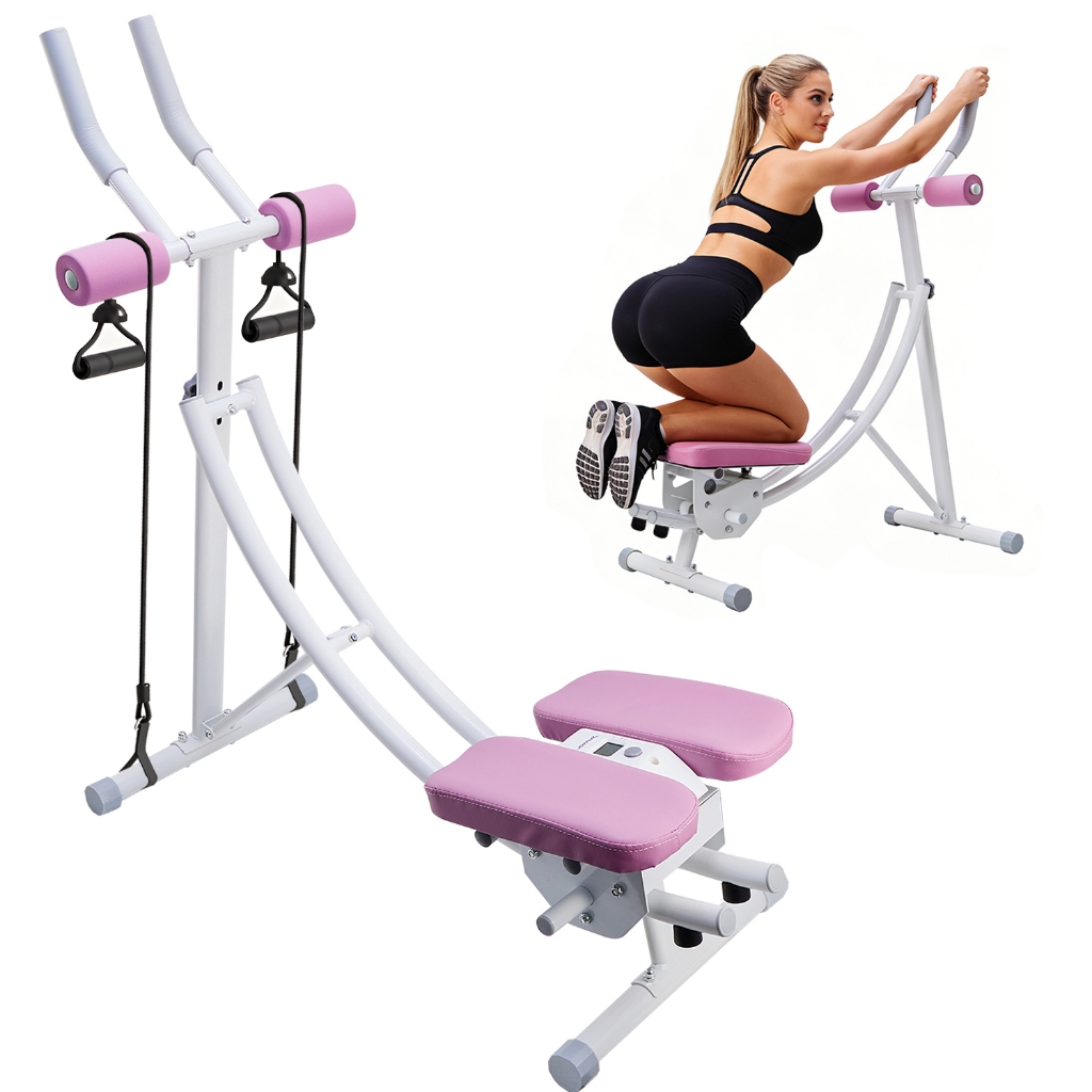 Aparelho Abdominal Dobrável Com Temporizador Corda Lavanda em Oferta na Shopee