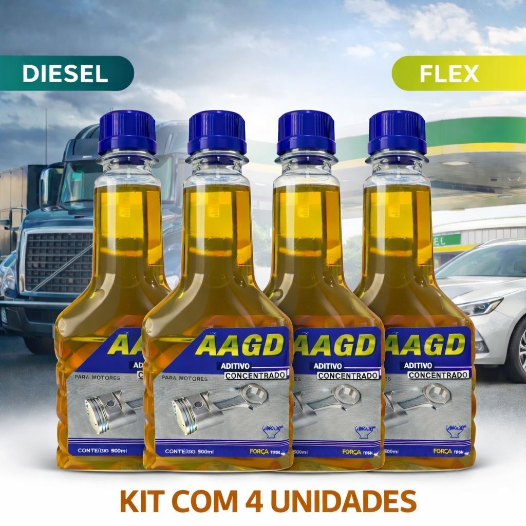 Kit com 4 Smoke Prolonga Vida Motor Cansado Reduz Fumaça Caminhoes Carros Motos Diesel E Flex 500 ML