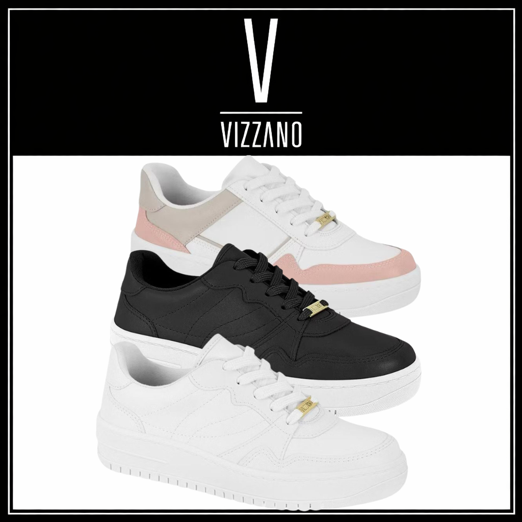 Tênis Vizzano Casual Feminino Plataforma Alta Macio Confortável Leve Conforto Moda Original REF:1389