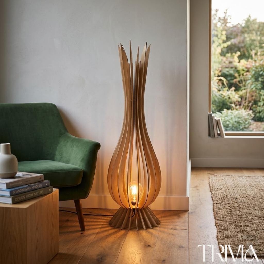 Super Luminária de Chão SANTA MARIA MDF Luminária - PROMOÇÃO