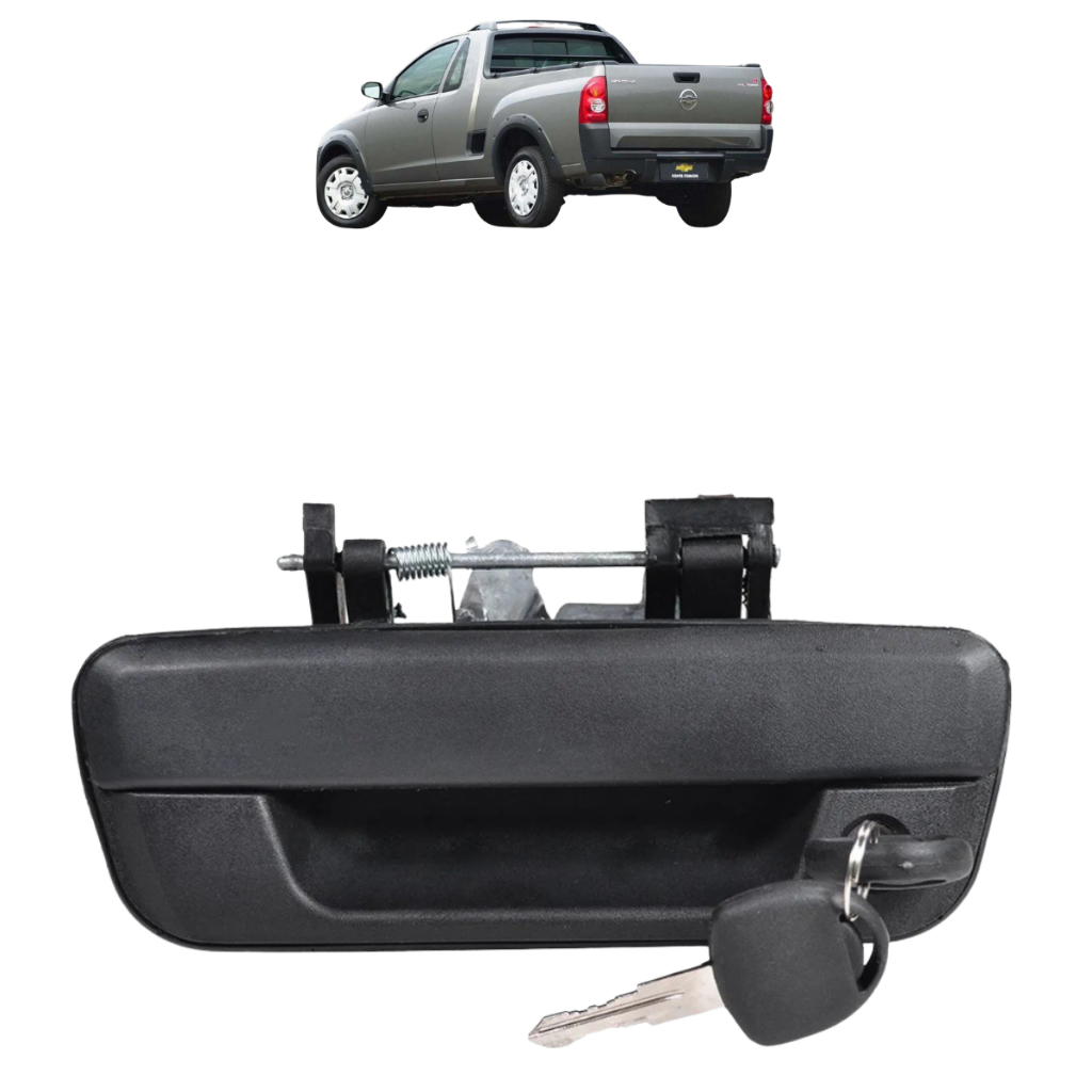 Maçaneta Externa da Tampa Traseira Preta Com Chave Montana  2003 a 2023