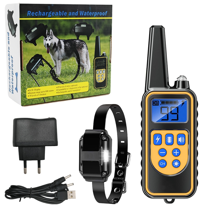 Coleira de Treino Cães Controle Remoto, À Prova D’água 4 Modos – Ideal para Múltiplos Pets