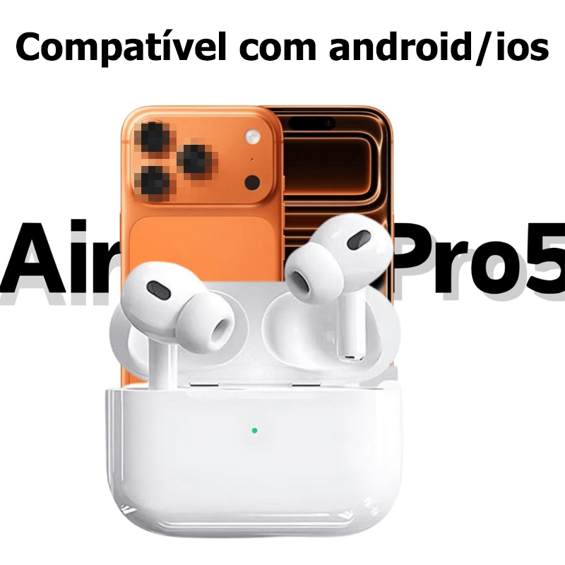 Fone Bluetooth Pro3456 Premium | Imersão Total c Cancelamento Ruído Qualidade Superior p ios Android