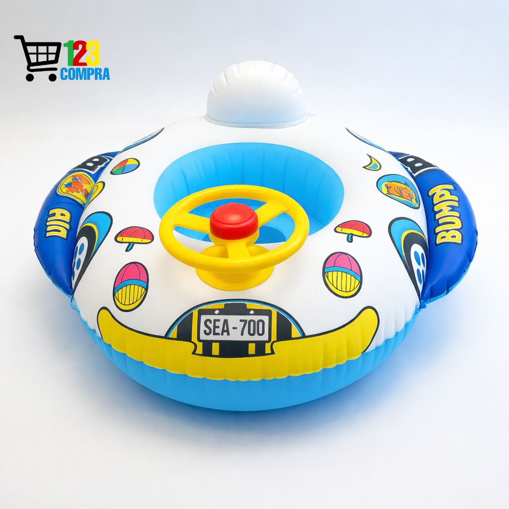 Boia Bote Infantil Bebê Carrinho c/ Volante e Buzina