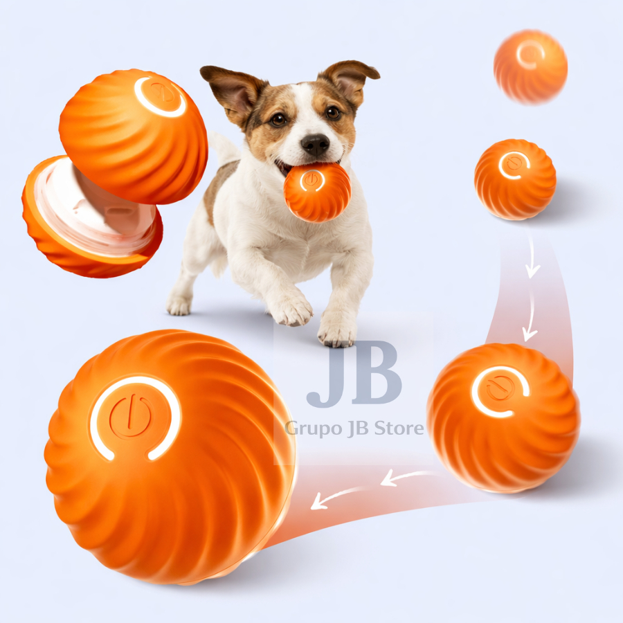 BRINQUEDO PET ANIMAL ESTIMAÇÃO BOLA DIVERTIDA RECARREGAVEL MORDEDOR RAÇÃO TAPETE KIT