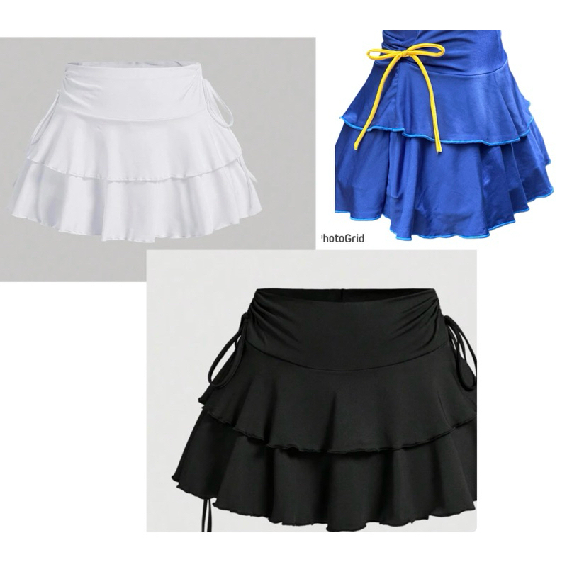 saia babados tendência em Oferta na Shopee