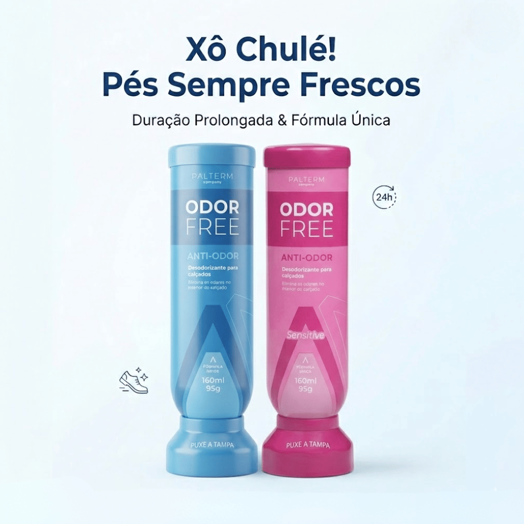 Desodorizantes Masculino e Feminino Palterm Anti Odor Spray Elimina Mau Cheiro de Tênis e Sapatos