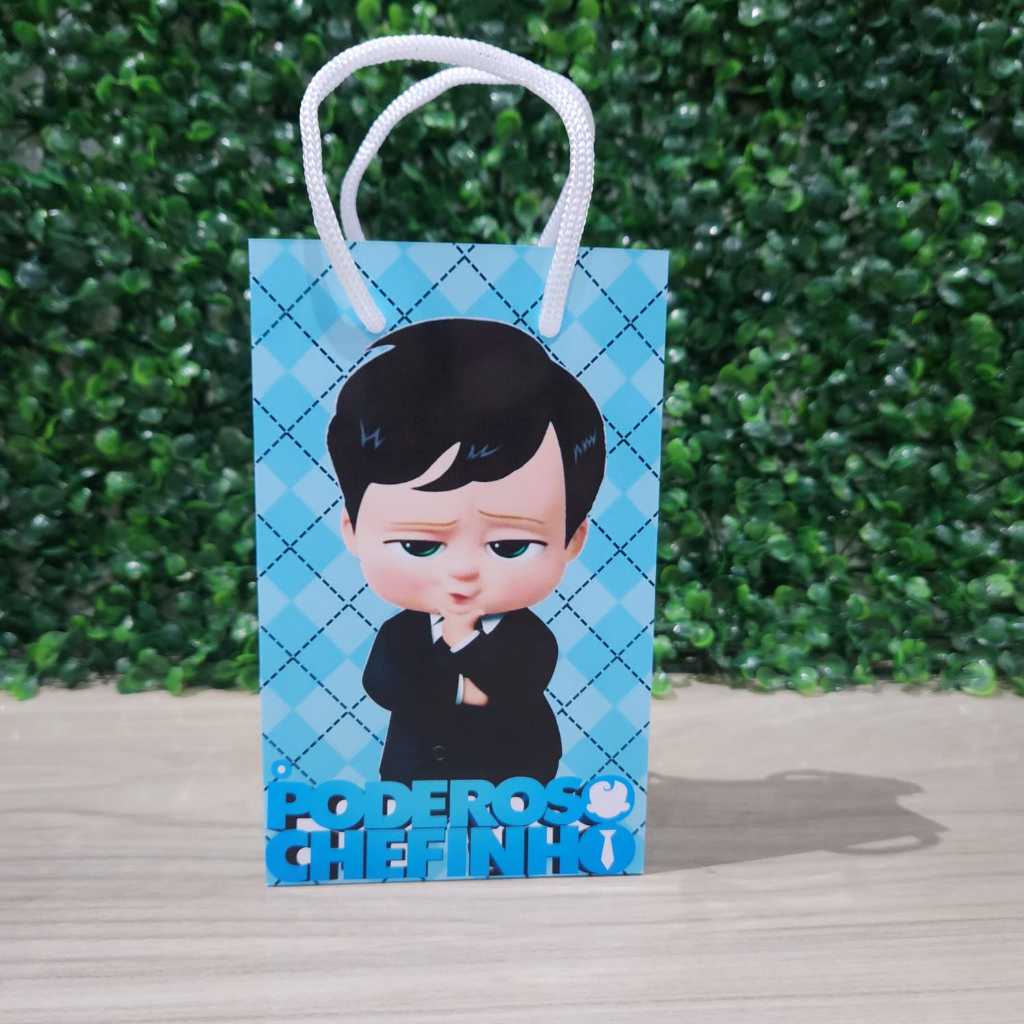 Sacolinha Surpresa Poderoso Chefinho Moreno - Lembrancinha Festa Infantil Aniversário Pronta Entrega (ENVIO RÁPIDO)