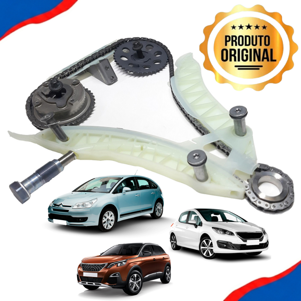 Kit Corrente Distribuição 1.6 THP Turbo Peugeot 308 408 3008 5008 RCZ Citroen C4 DS3 DS4 LBRWKIT006K