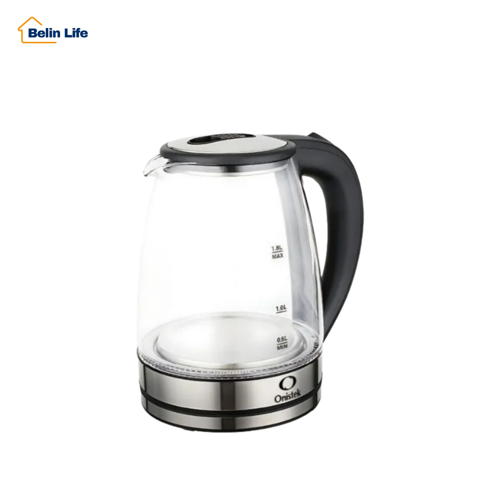 Chaleira Jarra Bule Elétrica Vidro Transparente 1.8l 1200w Prateado em Oferta na Shopee