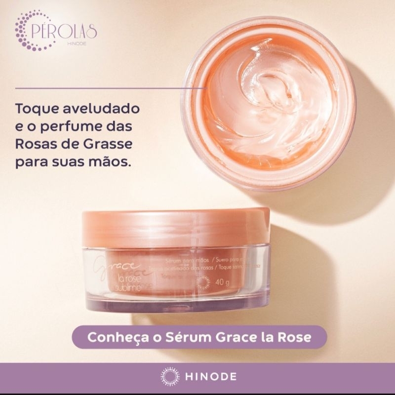 Kit 3un Sérum para Mãos Hinode Grace La Rose Sublime 40g Original.