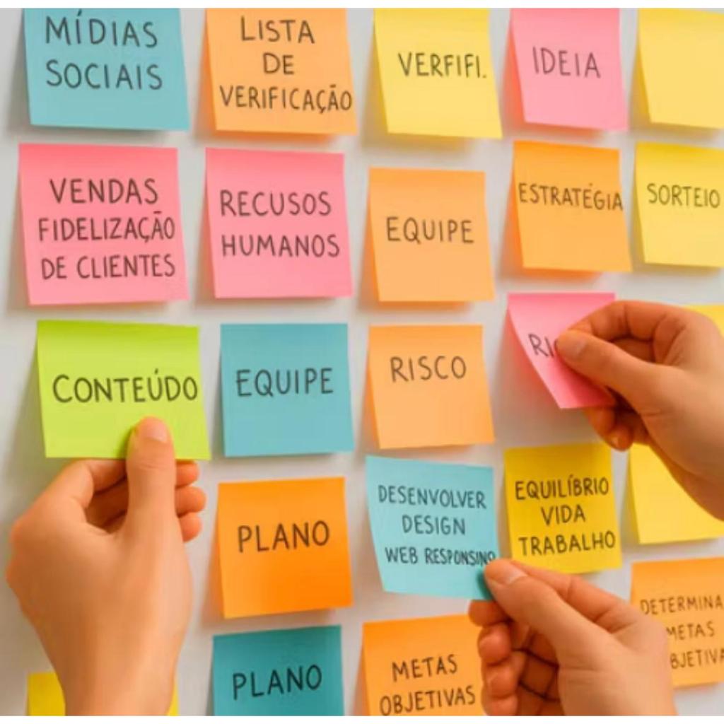 BLOCO ADESIVO DE ANOTAÇÕES POST IT COLORIDO cores neon 400fls cores pastéis 200fls